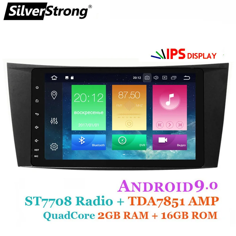 SilverStrong IPS Android10 8 дюймовый DSP CarPlay для Mercedes Benz E class W211 E200 E220 E300 E350 E240 E260 E280