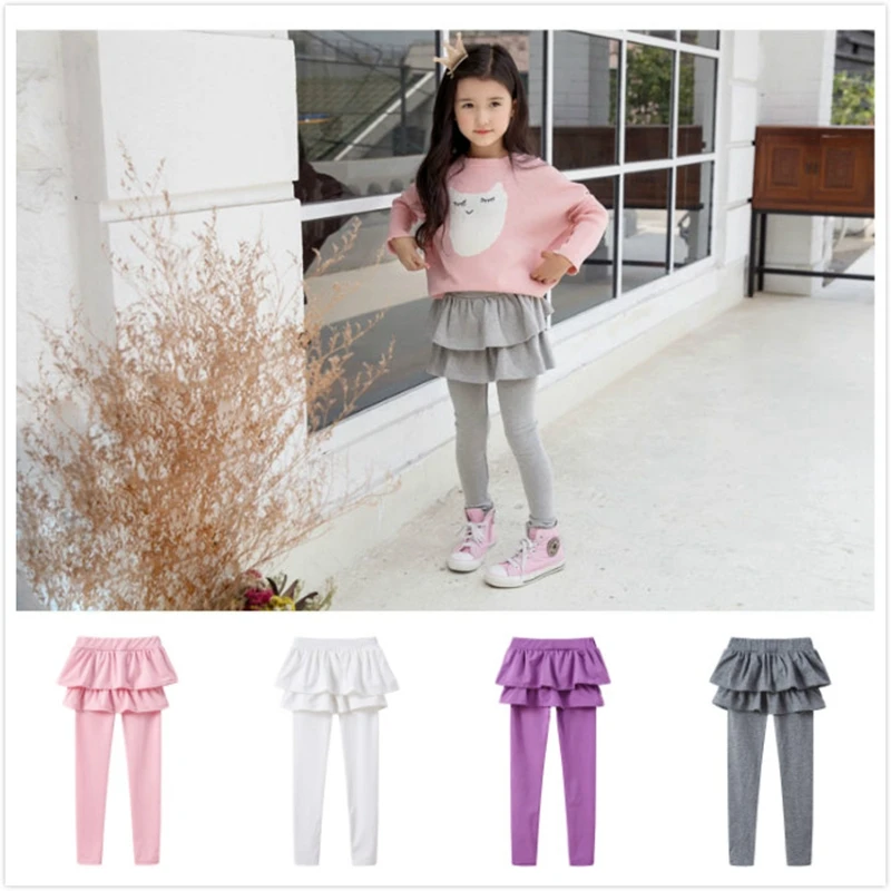 Штаны для маленьких девочек детские леггинсы ярких цветов на весну-осень