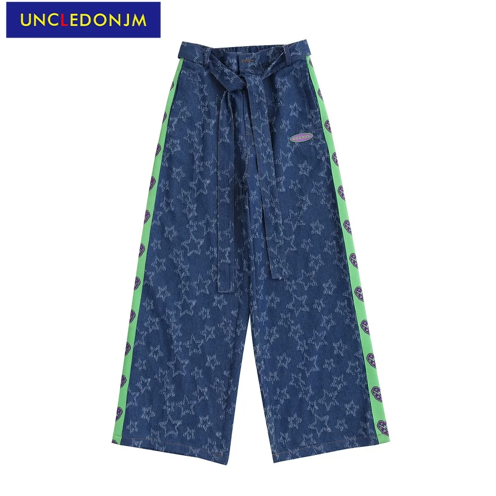 

Джинсы мужские состаренные в стиле K-POP, модная одежда в Корейском стиле, винтажные джинсы в стиле хип-хоп, дизайнерские штаны, UK2145