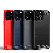 For Cover iPhone 13 Pro Max Case For iPhone 13 Pro Cover Capas Carbon Fiber Case For iPhone 8 Plus 11 12 13 Pro Max Mini Fundas