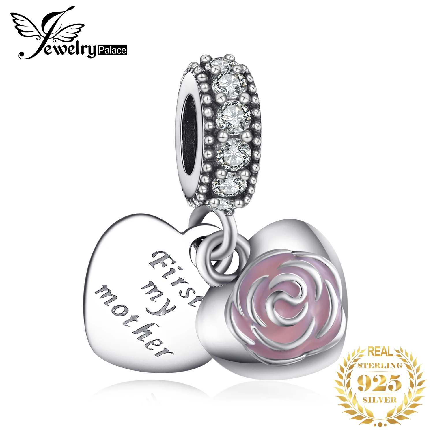 JewelryPalace 925 пробы серебро MternaL Любовь бисер Подвески Fit Браслеты подарки для нее Юбилей Модные украшения Новое поступление