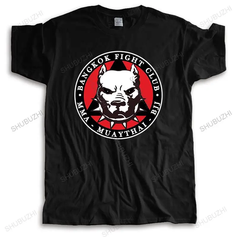 Мужские свободные топы летняя хлопковая черная забавная футболка для Бангкока