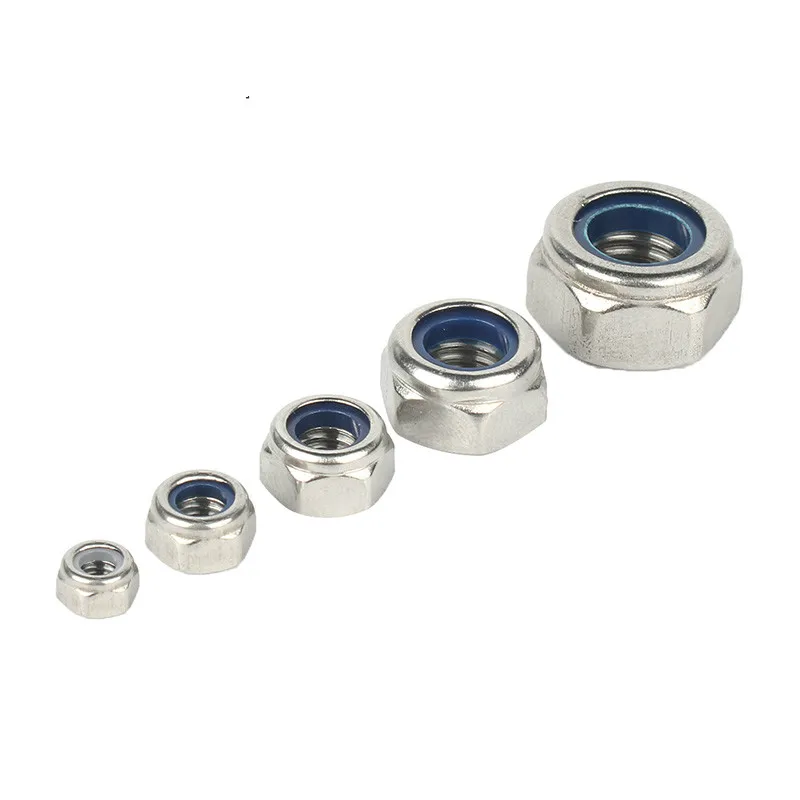 

Anti loose self-locking nut 304 stainless steel anti slip locking hexagon screw cap M4M5M6M8M10M12M14