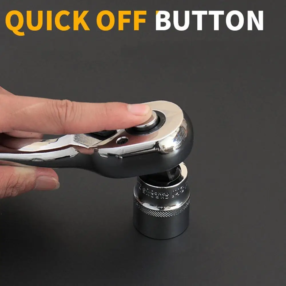 Гаечный ключ с храповым механизмом 1 шт. 1/4 дюйма 3/8 1/2 24 зубца|Гаечный ключ| |