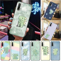 cute couples dinosaur funny flowers color painting phone case for xiaomi redmi 9 9t 9a pro cases carcasa coque funda