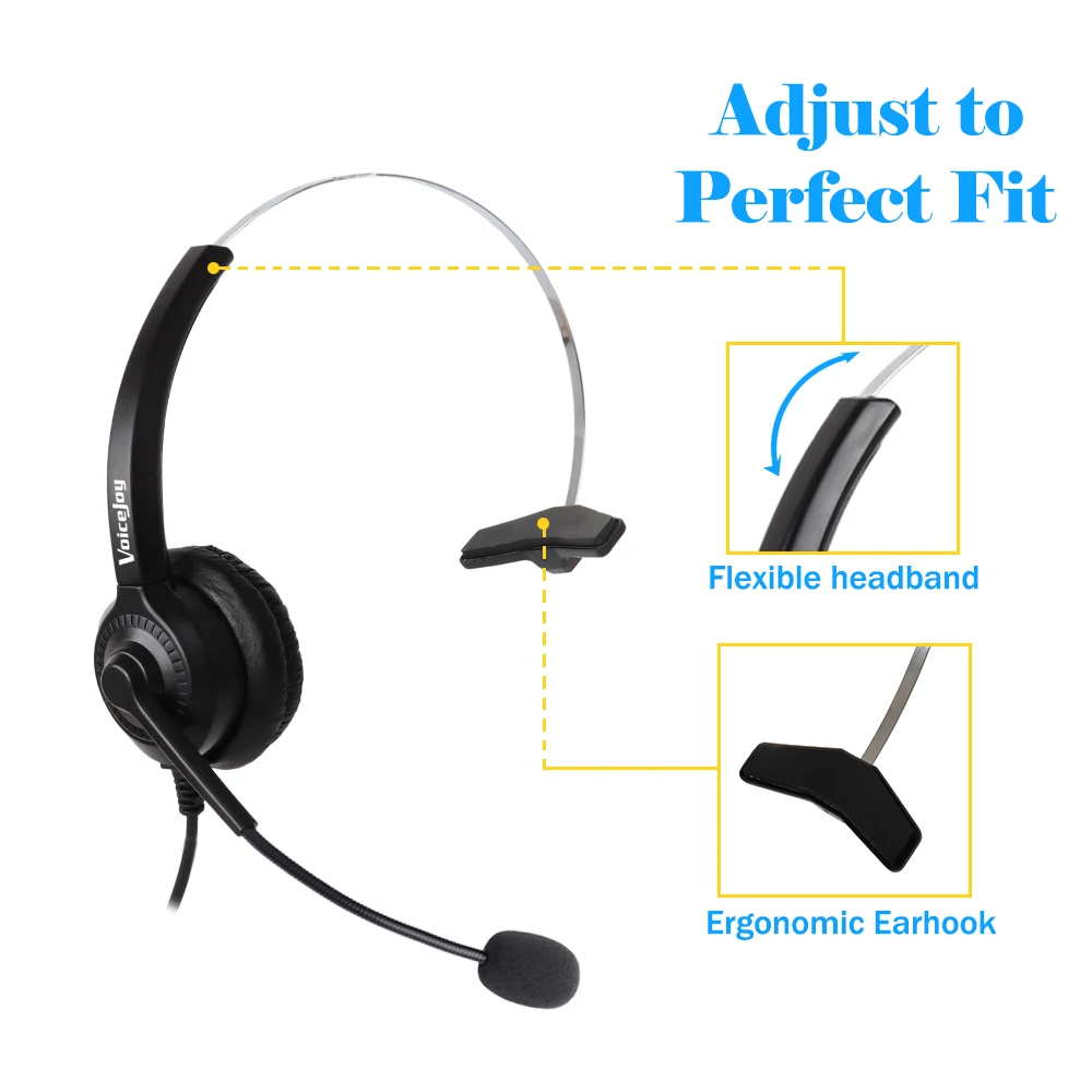 Микрофонная гарнитура с громкостью и отключением звука для IP-телефонов Avaya 1608 1616