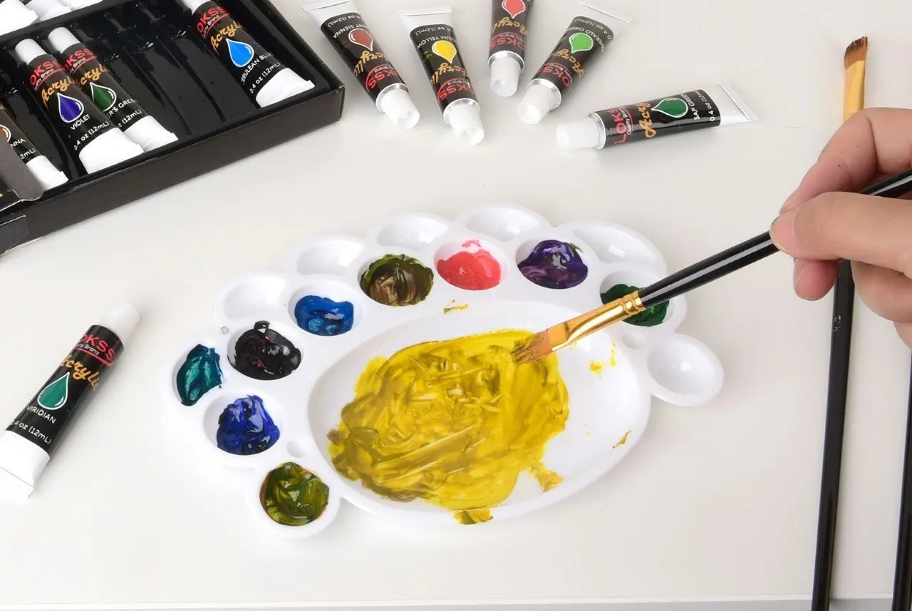 12 24 цвета мл тюбик акриловой краски набор цветов для ногтей стеклянная краска