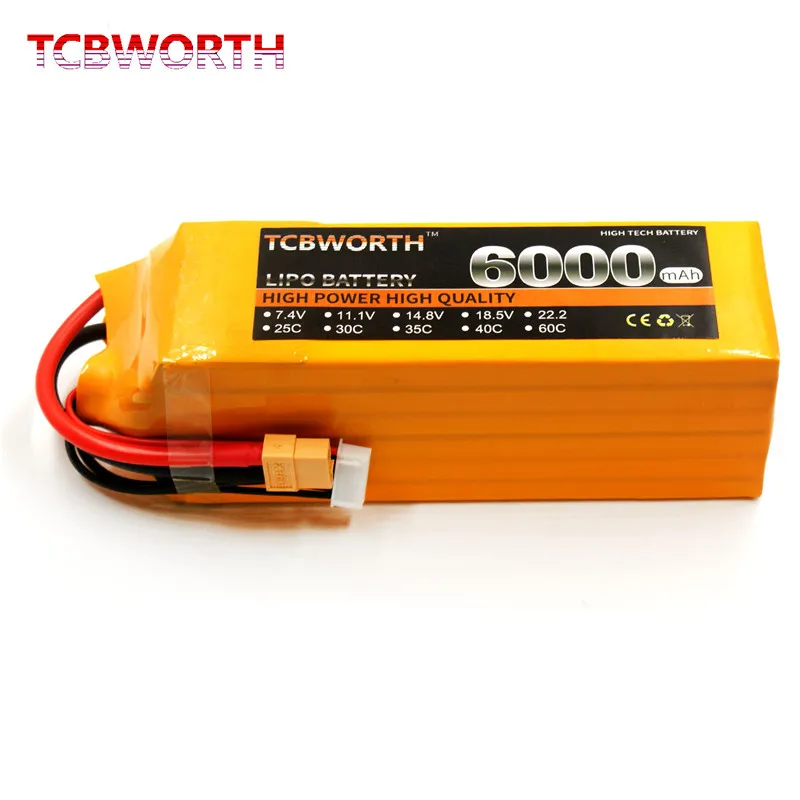 Новые литиевые батареи 6S 22 2 в 6000 мАч 30C 60C RC Drone LiPo аккумулятор для