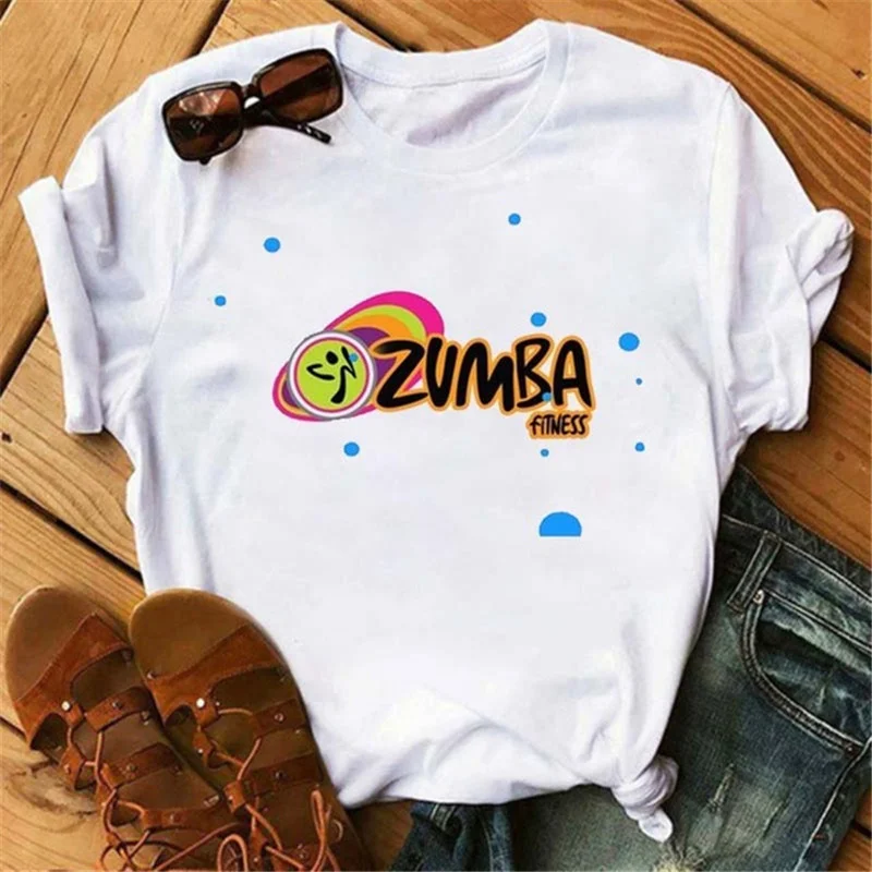 Модная футболка с принтом Love Zumba женская одежда забавная графическим в стиле