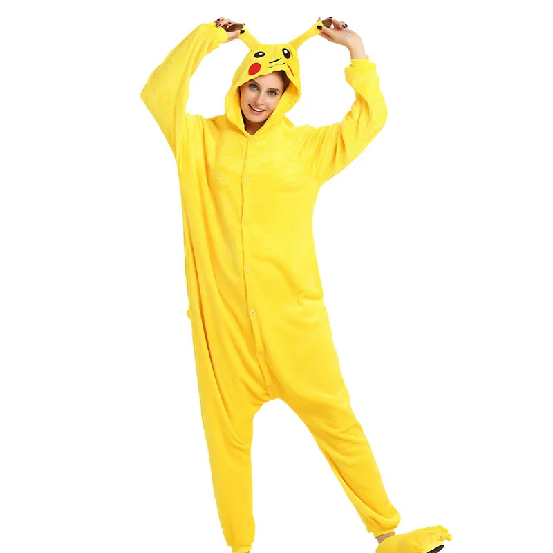 Кигуруми пижамы желтого цвета с капюшоном для детей маленьких девочек мальчиков