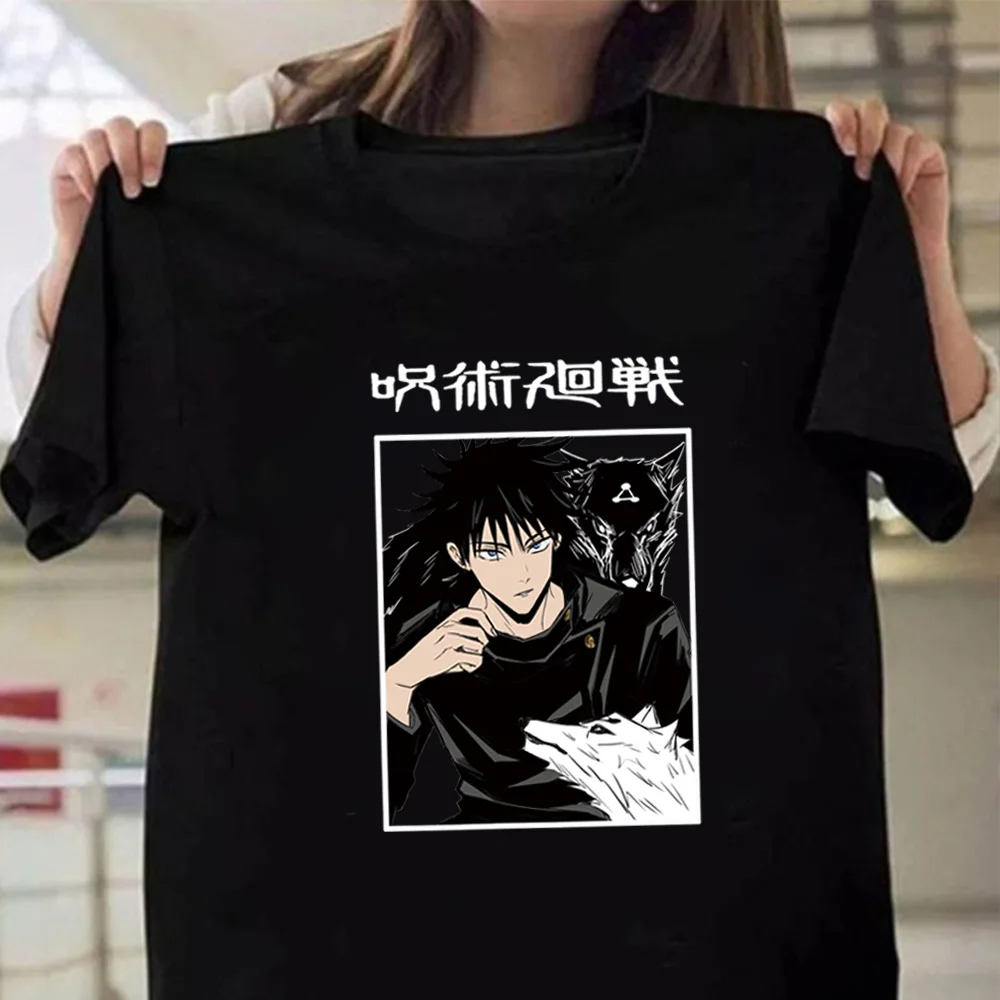 

Jujutsu кайсен Футболка Горячая Аниме с круглым вырезом Повседневное короткий рукав