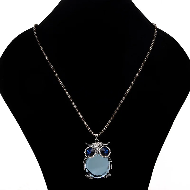 Женская винтажная Длинная цепочка с кристаллами|Ожерелья подвеской| |