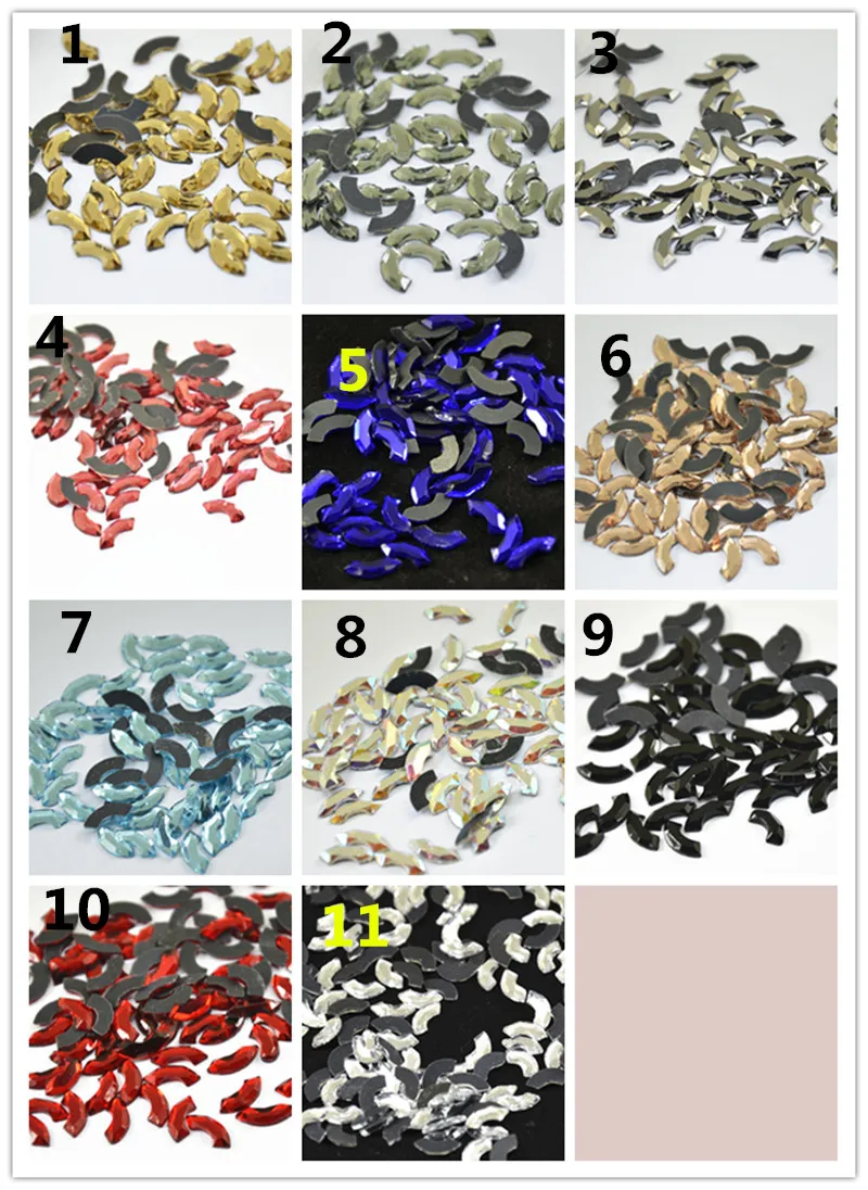 Высококачественные Стразы с плоской задней поверхностью горячей фиксацией 6x12 мм