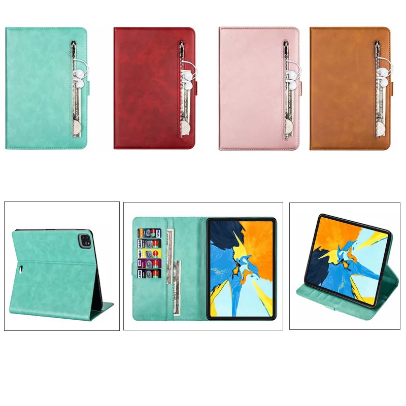 

Retro zipper tablet protective leather case For Samsung Galaxy Tab P200 T350 T380 8.0 T510 10.1 T580 T720 10.5 cover