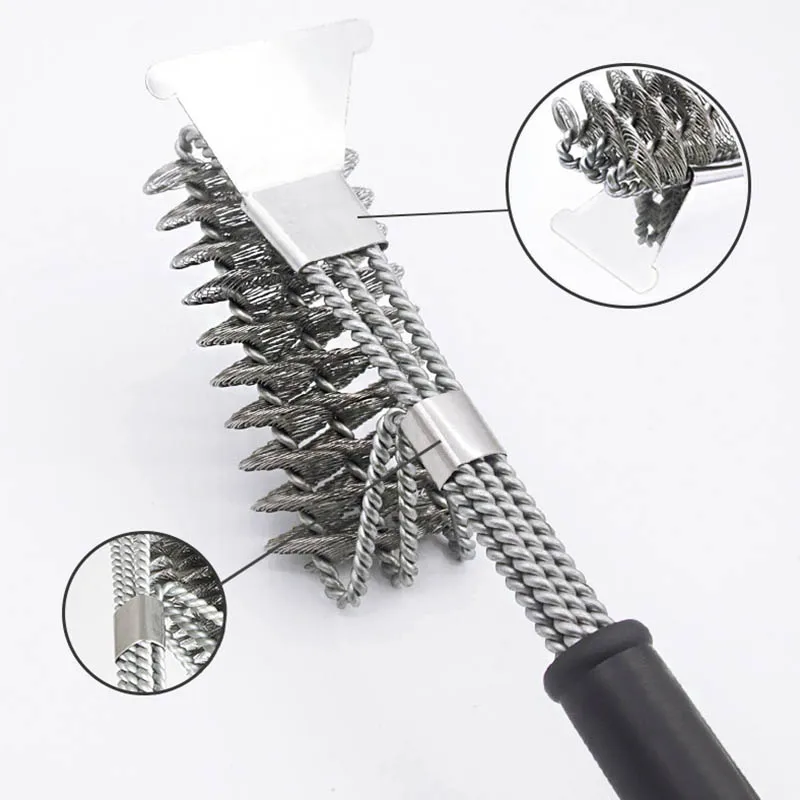 

Easy Cleaning Stainless Steel Non-stick Grill Brush Cooking Tools Grill Cleaning Brush BBQ Tool BBQ Accessories