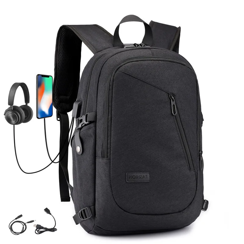 Замок с паролем Анти кражи рюкзак Для мужчин 15 6 дюймовый ноутбук мужской Usb