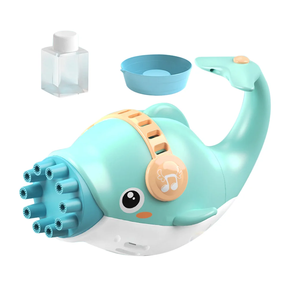 1 Set Dolphin Bubble Blower 10-Hole Bubble Machine Kid Beach Without Battery