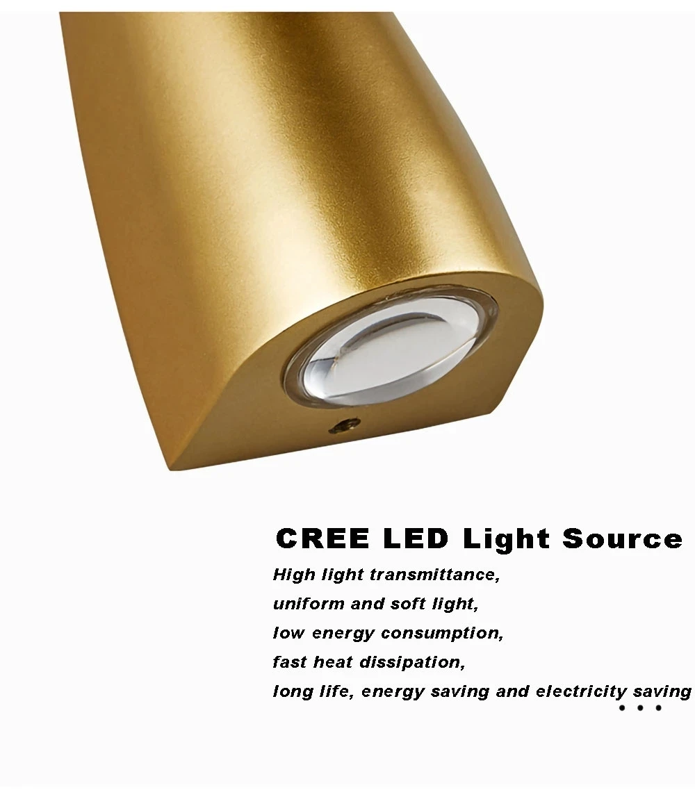 Sanmusion наружные Настенные светильники IP44 Водонепроницаемый светодиодный