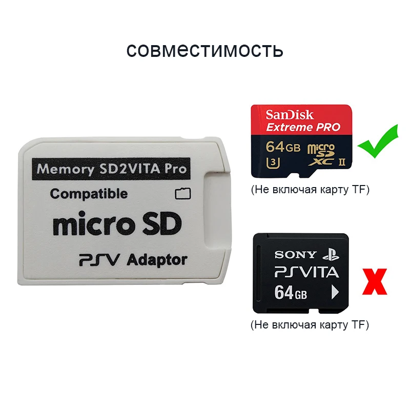 Адаптер для карты памяти DATA FROG Ps Vita переходник игровых карт SD PS Game 3.60 System Micro Memory