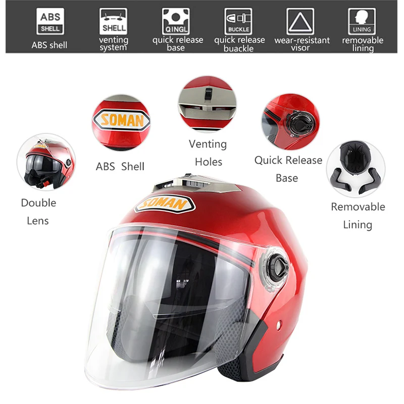 Двойной козырек для скутера Шлем Женский Chopper Capacete Moto Abatible мотоциклетный