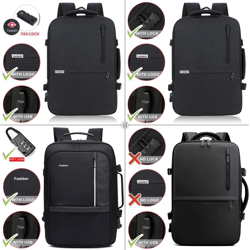 Рюкзак с защитой от кражи для женщин и мужчин рюкзак ноутбука 17 15 6 ноутбук Mochila