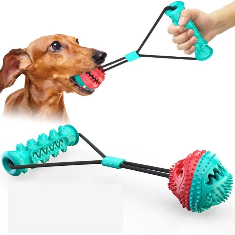 

Pet supplies new dog toys pull rope training ball bite dog toothbrush