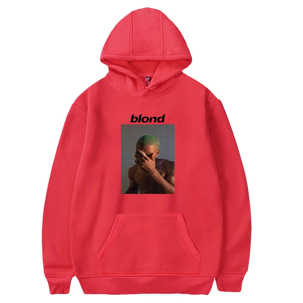 

Frank Hoodie Ocean Long Sleeve Pullover Women Men's Tracksuit Harajuku Streetwear Young Singer Fashion Blond Clothes Plus Size