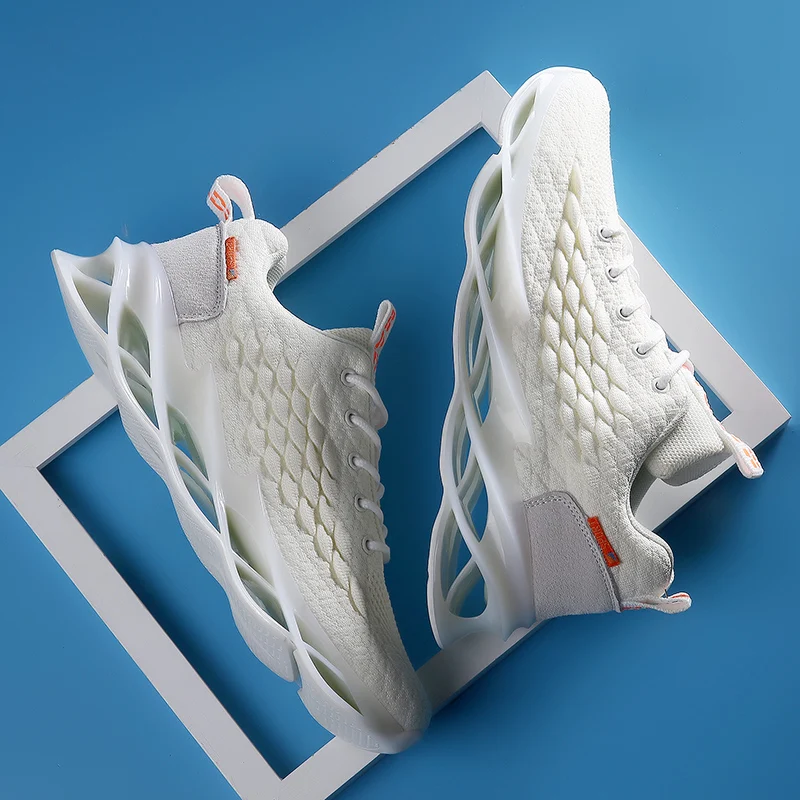 Новые амортизирующие мужские кроссовки с полой подошвой спортивная обувь для