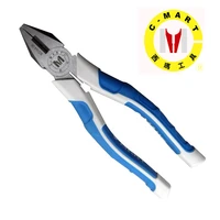 lineman plier chrome vanadium steel flat nose pliers 6 8 inch industrial grade wire cutter electrician cable cutting tool b0144
