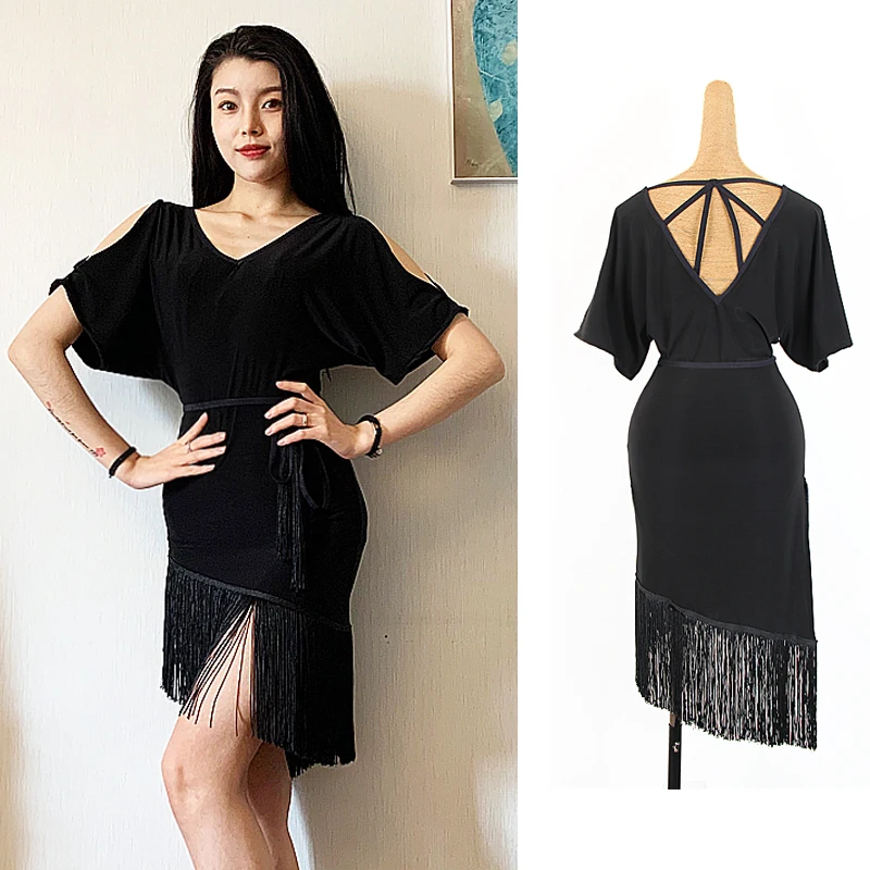 Женское платье для латиноамериканских танцев профессиональные Платья с