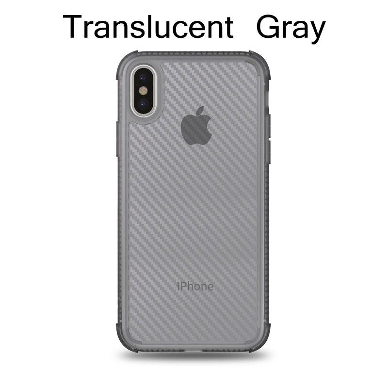 TGray Чехол из углеродного волокна 6D Gasbag для iphone 11 Pro Max 6 6s 7 8 Plus X 10 XS XR XS MAX Модный противоударный мягкий чехол - Цвет: TGray
