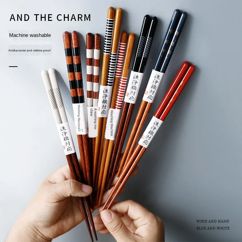 

2020 New Machine Washable Japanese Wooden Chopsticks Gift Chopsticks Japanese Cooking Craft Wooden Chopsticks Kitchen Tools