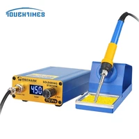 mechanic t12 pro soldering rework station fast heating thermostatic 72w soldering iron for motherboard bga pcb repair