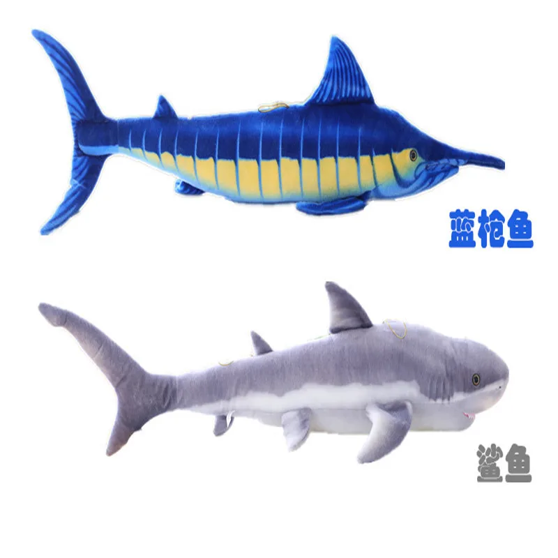 

39.37in100cm Lifelike Great White Shark Stuffed Toy Soft Shark Plush Toys Simulation Ocean Animal Toy Christmas Gifts For Kids