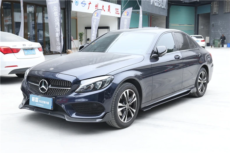Передний спойлер для бампера Mercedes Benz C Class W205 C63 C43 C180 C200 C260 C300 2015 2021|Амортизаторы| |
