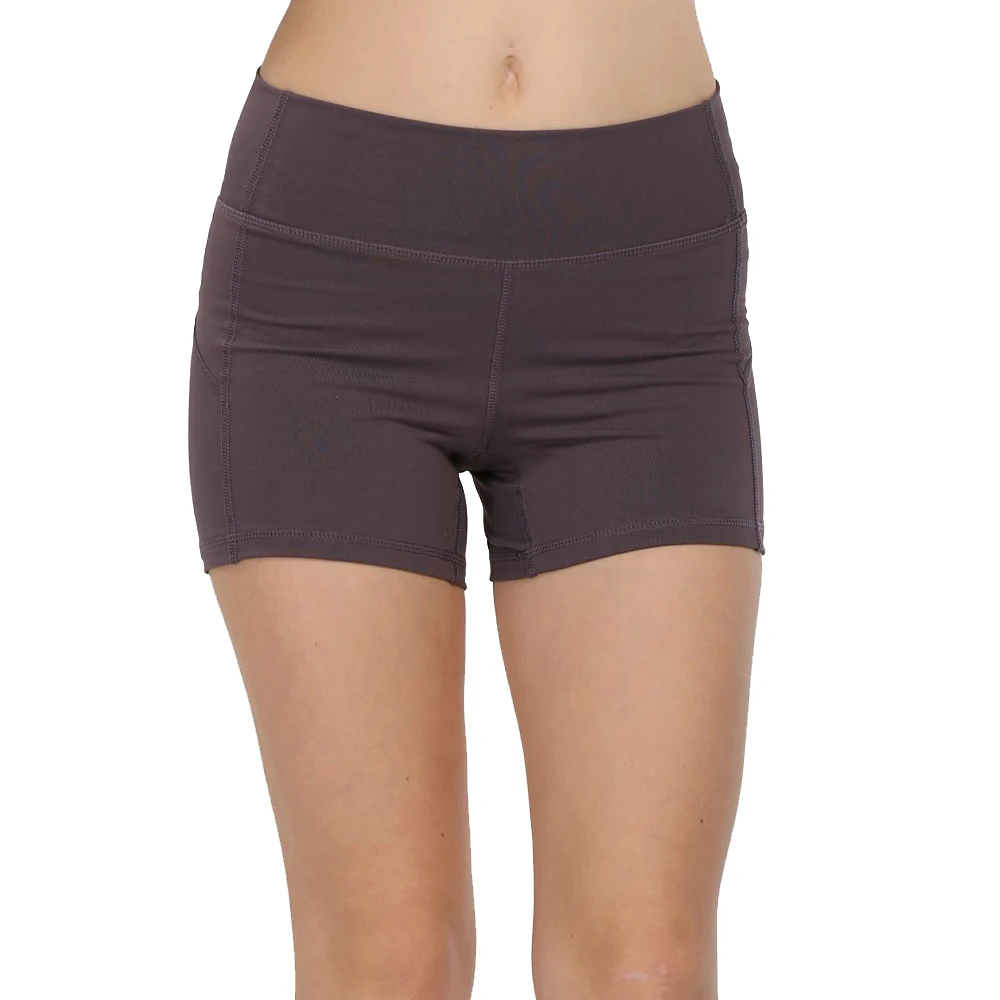 Женские спортивные шорты леггинсы с высокой талией эластичные короткие брюки