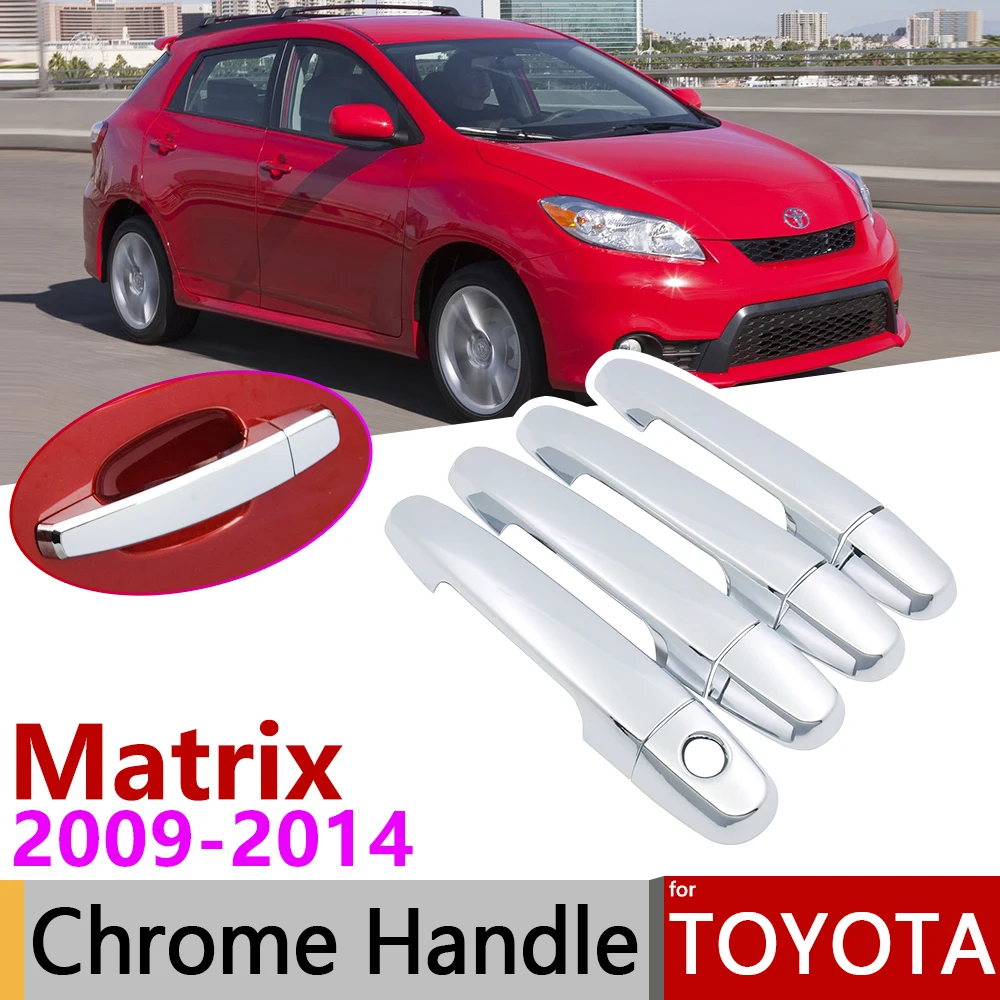 Для Toyota Matrix E140 2009 ~ 2014 хромированные дверные ручки крышки автомобильные