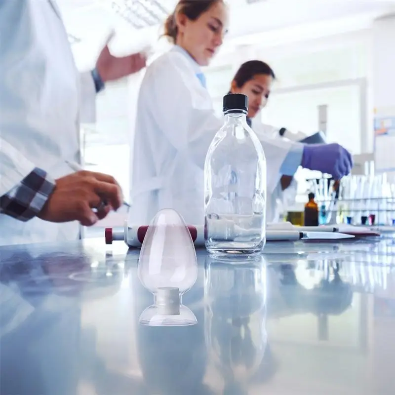 

2 Pcs 125ml Glass Sample Bottles Conical Seed Bottles Laboratory Display Bottles