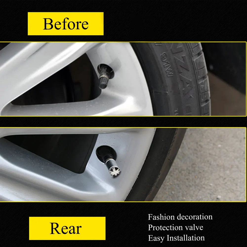 DSYCAR 4 шт./компл. медная хромированная крышка на стержень клапана шины колеса