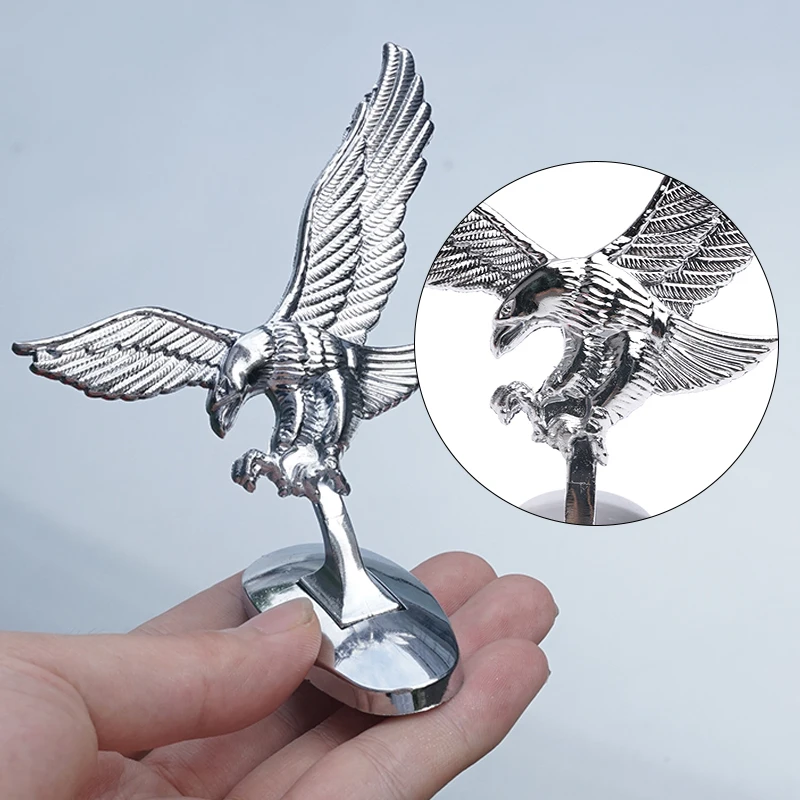 3D металлические автомобильные наклейки Летающий орел универсальные передние