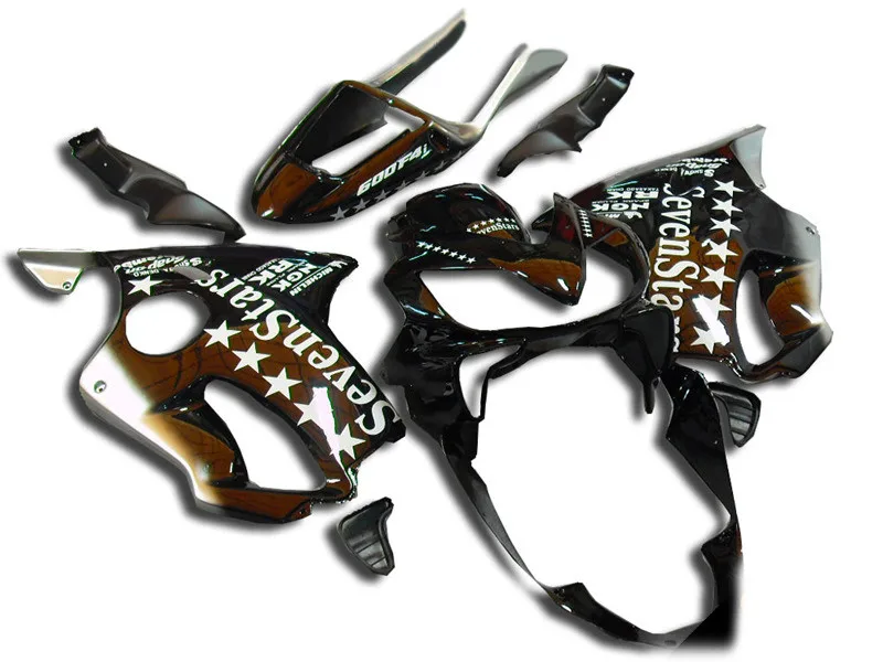 Комплект обтекателей под давлением для HONDA CBR600F4I 04 05 06 07 CBR600 F4I 2004 2007 ABS черный