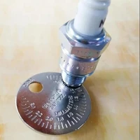 1pc spark plug gap gauge measurement tool coin type 0 6 2 4mm range solid spark plug gage caliber measuring tool
