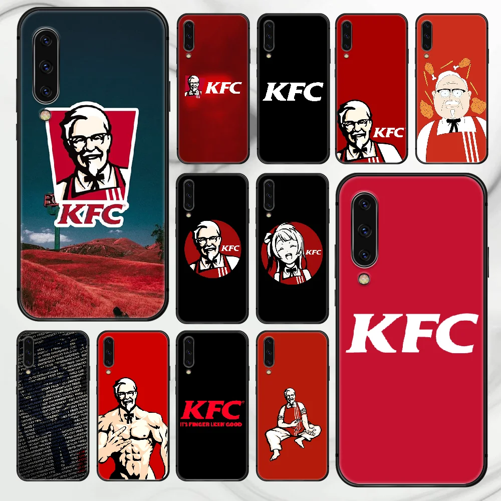 

kfc cartoon Phone Case Cover For Samsung Galaxy A10 A11 A20 E A21 A30 A40 A41 A50 A51 A70 A71 A81 S 4G 5G black Coque Fashion