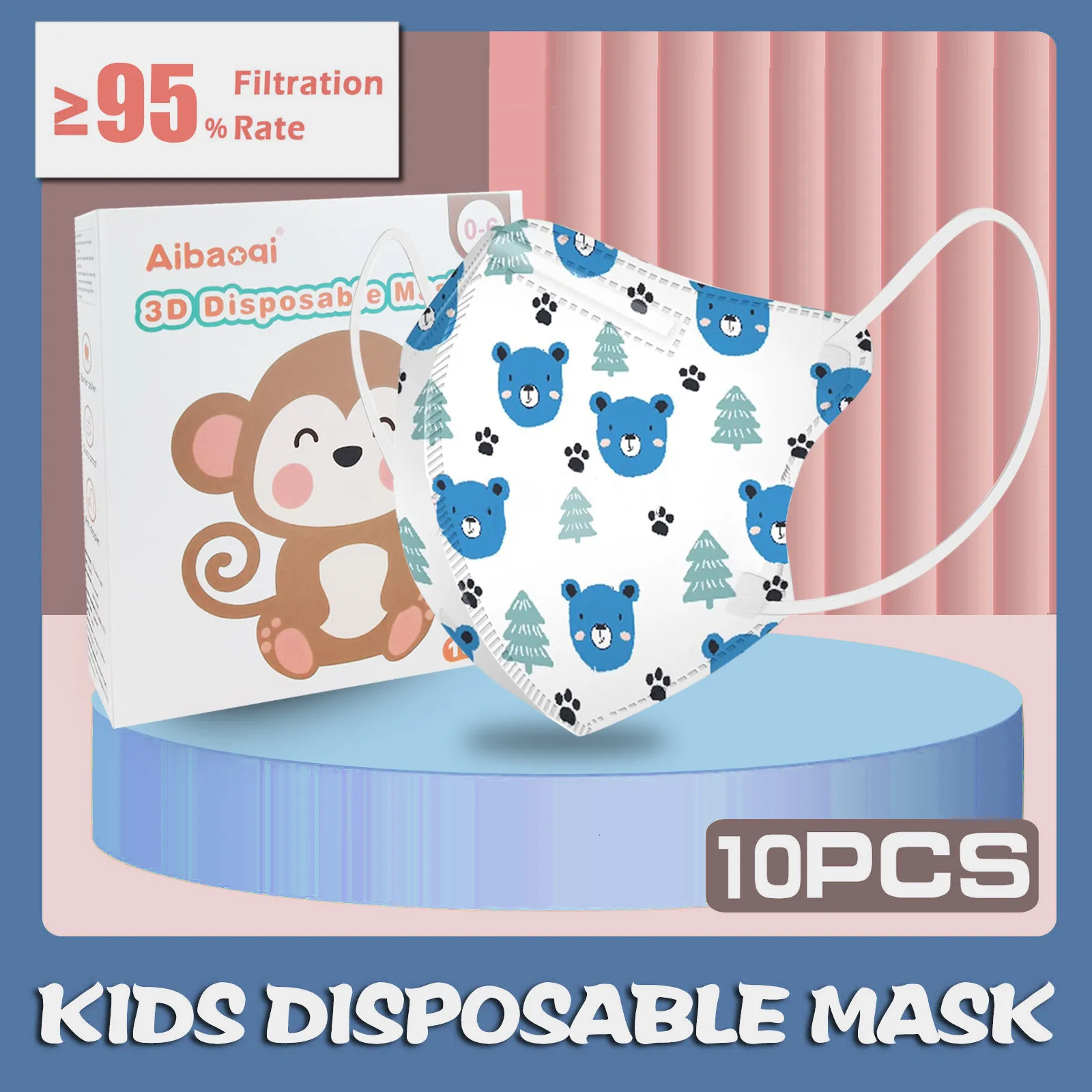 10 шт. одноразовые маски для детей 0-3 лет | Красота и здоровье