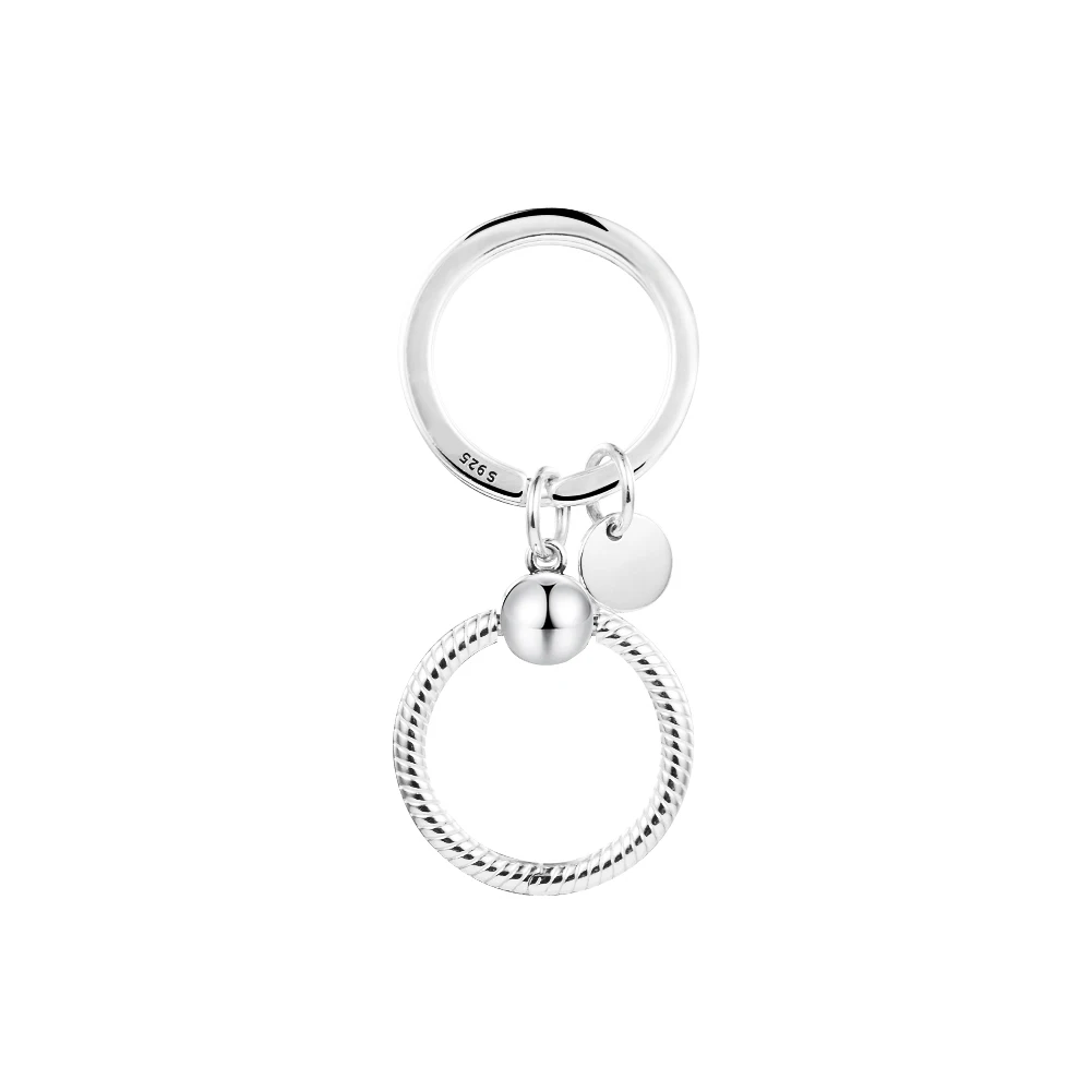 

2021 New 925 Sterling Silver Moments Charm Key Ring Beads Fit Original Europe Diy Bracelet Women Jewelry Making Kralen