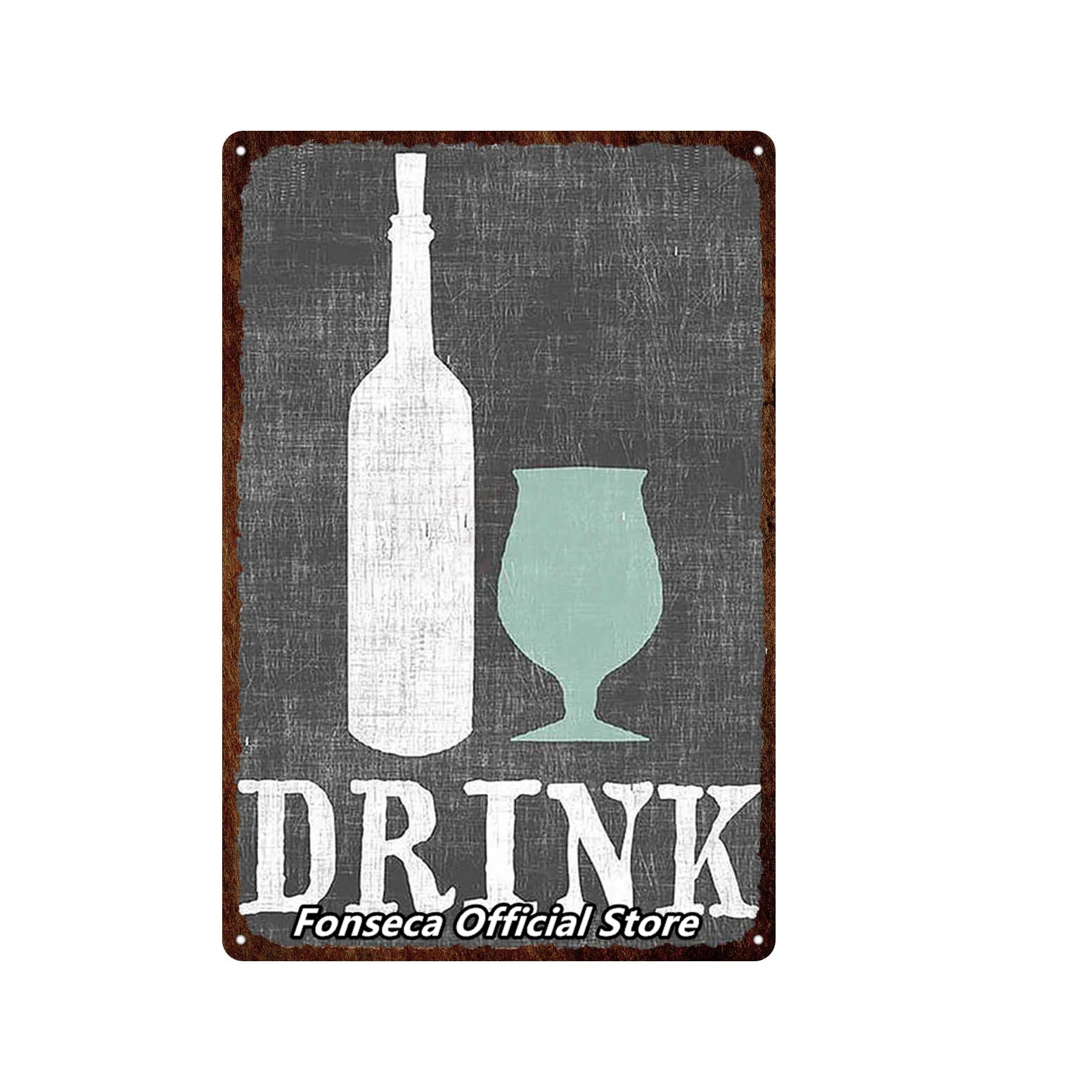 EATING RULES Tin Sign Plaque Metal Vintage Wall Decor for Bar Pub Club Man Cave Retro Signs Painting | Дом и сад