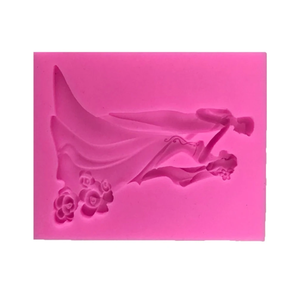 3D Невеста и жених форма для свадьбы помадка шоколадное печенье DIY кухонные