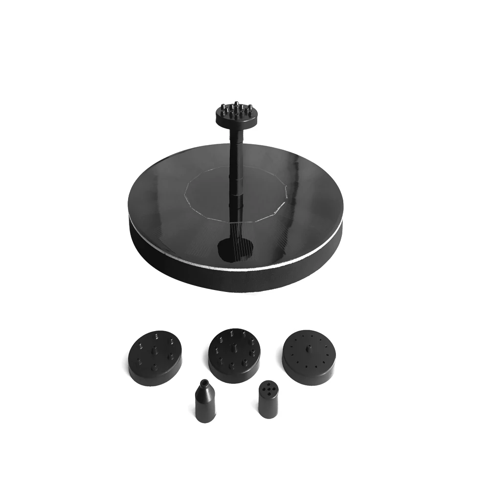 Солнечный водяной насос для птиц круглый маленький пруд украшения сада водный