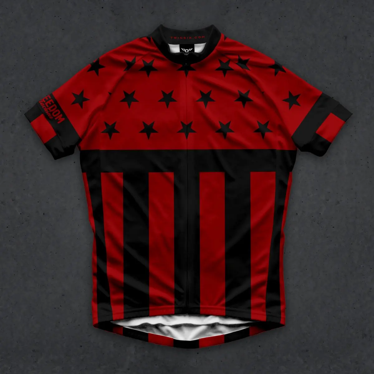 Футболка TWINSIX Pro Racing Team Aero Bike Красная мужская летняя одежда для езды на велосипеде