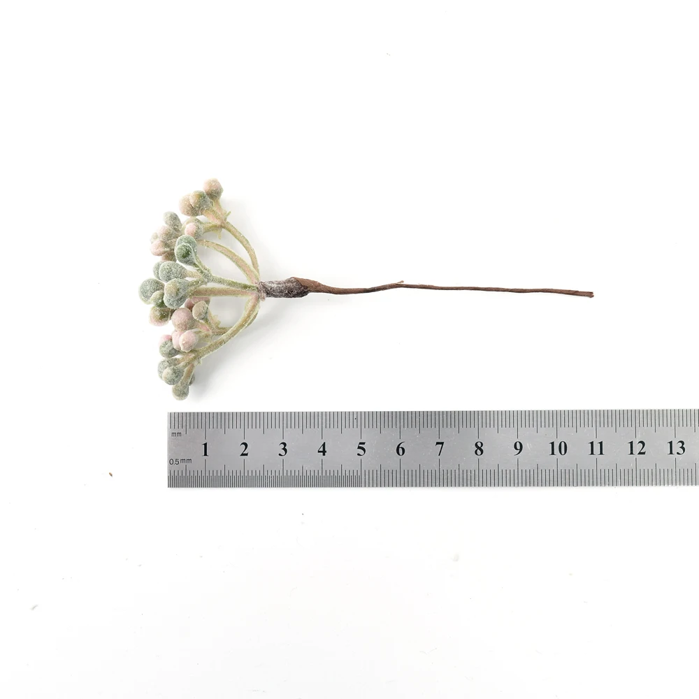 

6pcs artificial flower plastic stamen plant bouquet for wedding party home decoration DIY wreath scrapbook craft fake flower